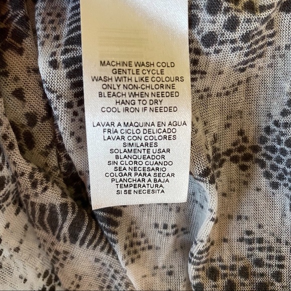 Joe Fresh Black & White see through top - Picture 5 of 5